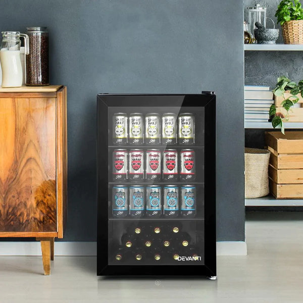 Keep Your Drinks Cold and Convenient with the Devanti 70L Bar Fridge - John Cootes