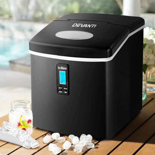 Stay Refreshed with the DEVANTI 3.2L Portable Ice Cube Maker Machine - John Cootes