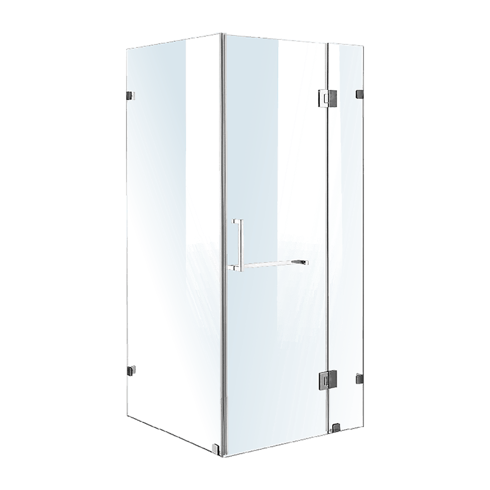 1000 x 800mm Frameless 10mm Glass Shower Screen By Della Francesca - John Cootes