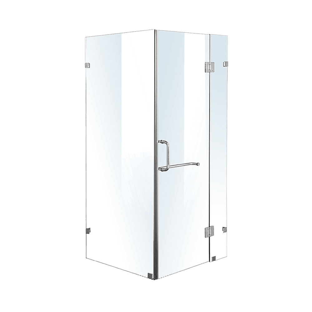 1000 x 900mm Frameless 10mm Glass Shower Screen By Della Francesca - John Cootes