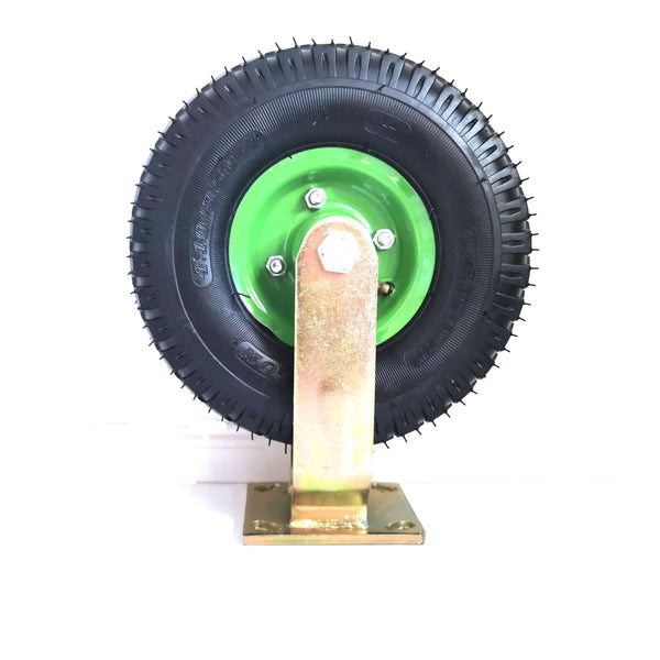 10Inch Fixed Castor Caster Pneumatic Tyres Tyre Wheel Trolley Cart Wheelbarrow - John Cootes
