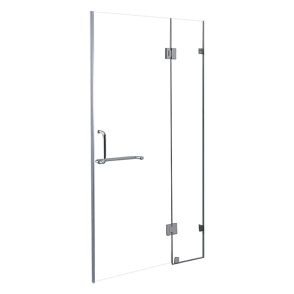 110 x 200cm Wall to Wall Frameless Shower Screen 10mm Glass By Della Francesca - John Cootes