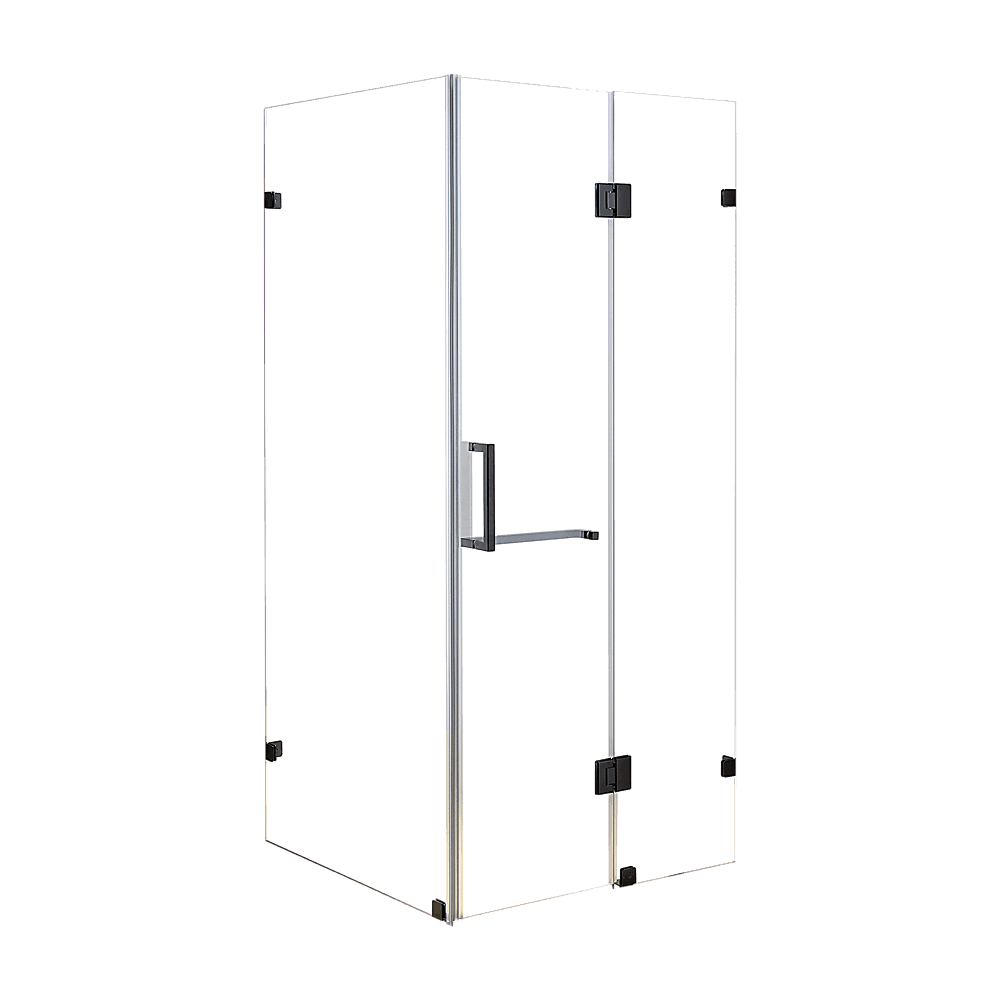1100 x 1000mm Frameless 10mm Glass Shower Screen By Della Francesca - John Cootes