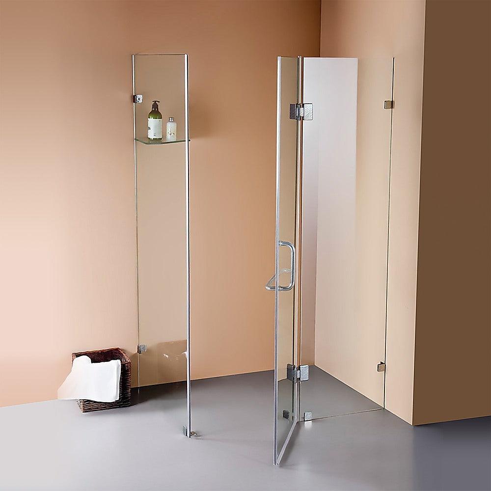 1100 x 1000mm Frameless 10mm Glass Shower Screen By Della Francesca - John Cootes