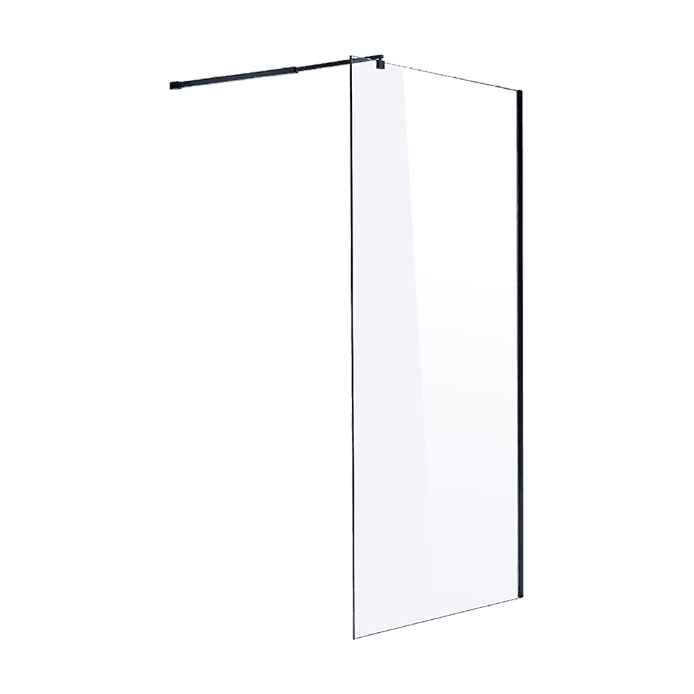 1100 x 2000mm Frameless 10mm Safety Glass Shower Screen - John Cootes