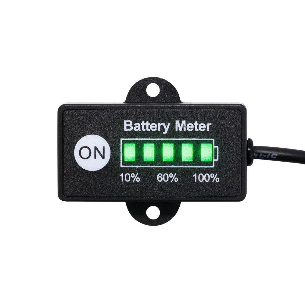 12 Volt LED Dual Battery Monitor Fuel Gauge Meter Digital % Percentage Switch - John Cootes