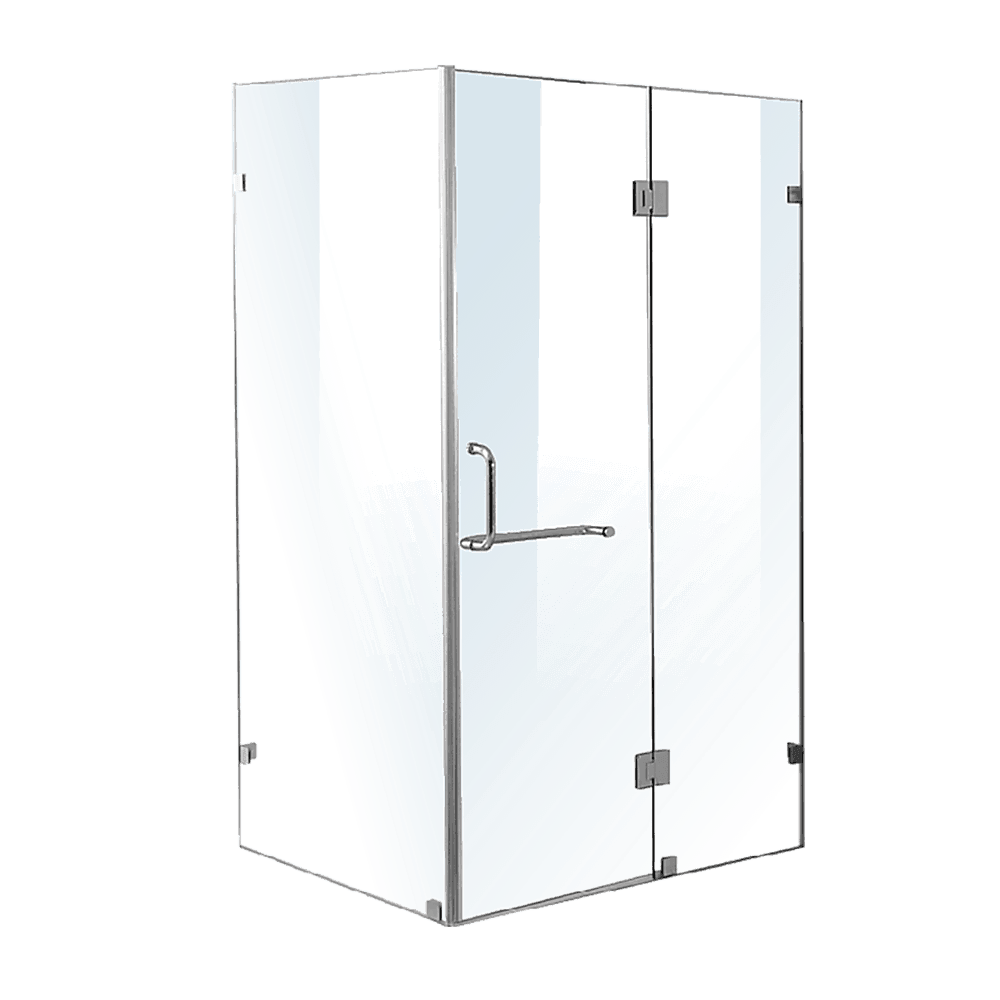 1200 x 900mm Frameless 10mm Glass Shower Screen By Della Francesca - John Cootes