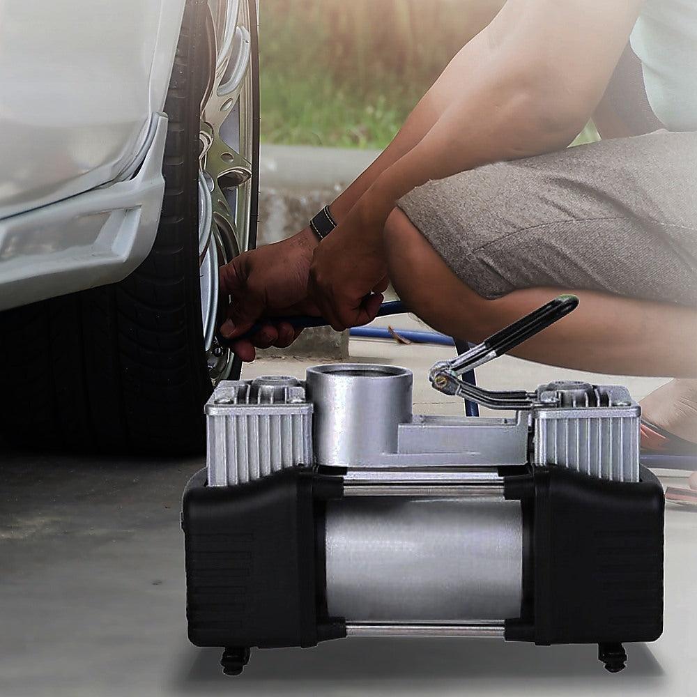 12V Car Air Compressor 4x4 Tyre Deflator 4wd Inflator Portable 85L/min - John Cootes