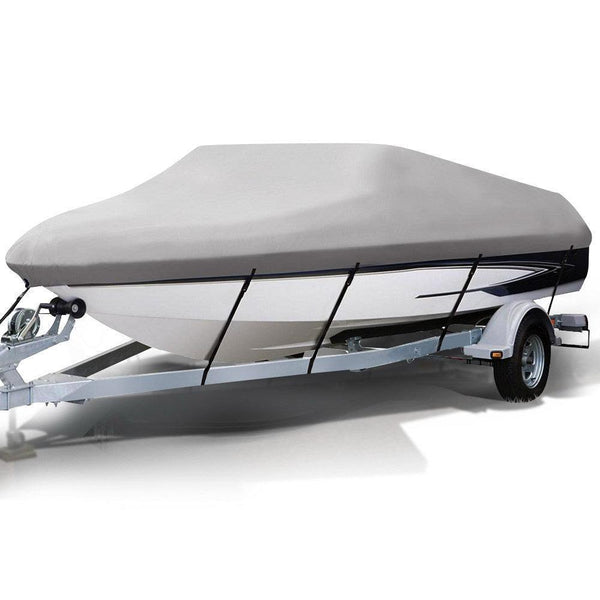 14 - 16 foot Waterproof Boat Cover - Grey - John Cootes