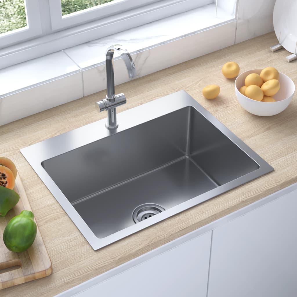 148760 Handmade Kitchen Sink Stainless Steel - John Cootes