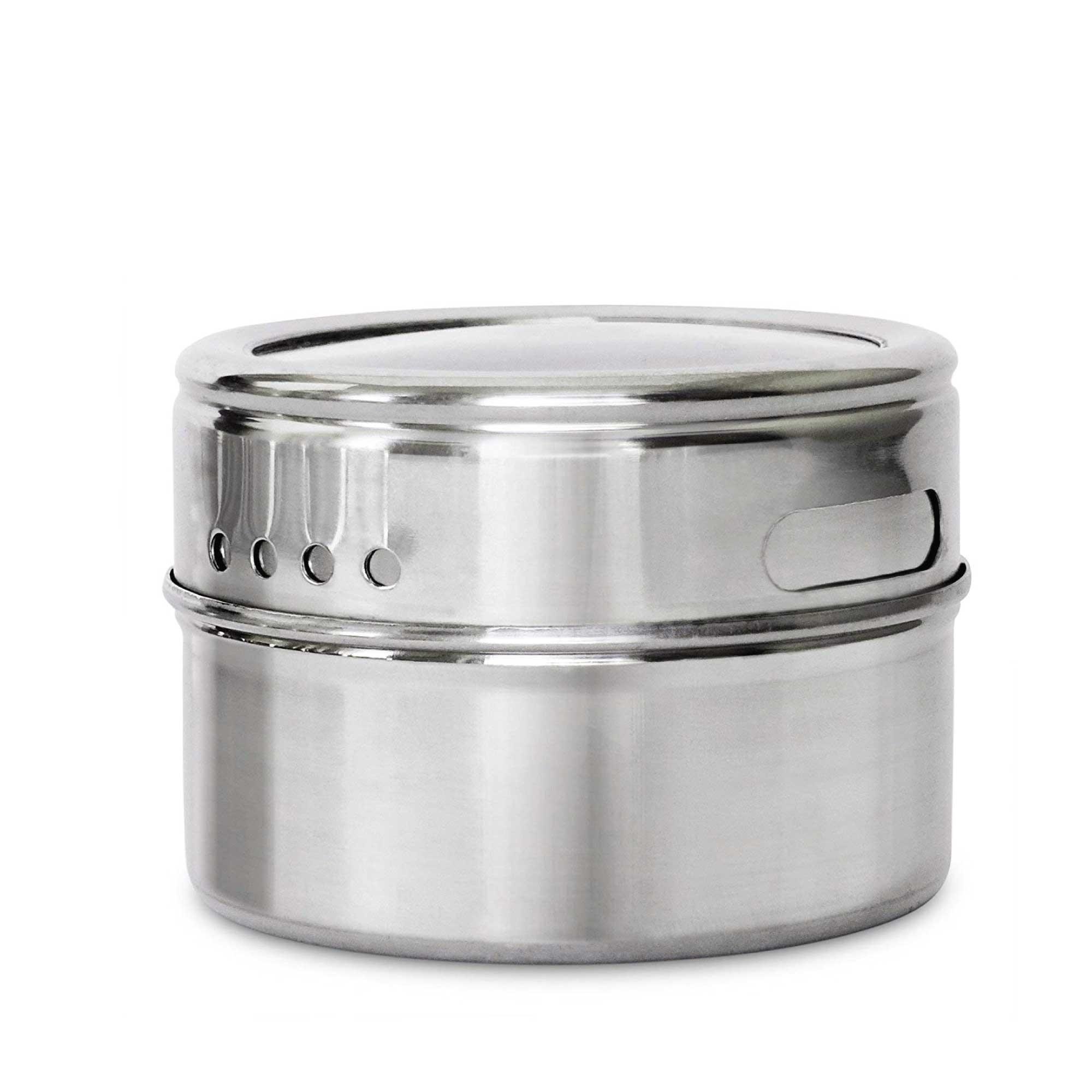 150g Magnetic Spice Jar Stainless Steel Tins - Herb Seasoning Storage Container - John Cootes