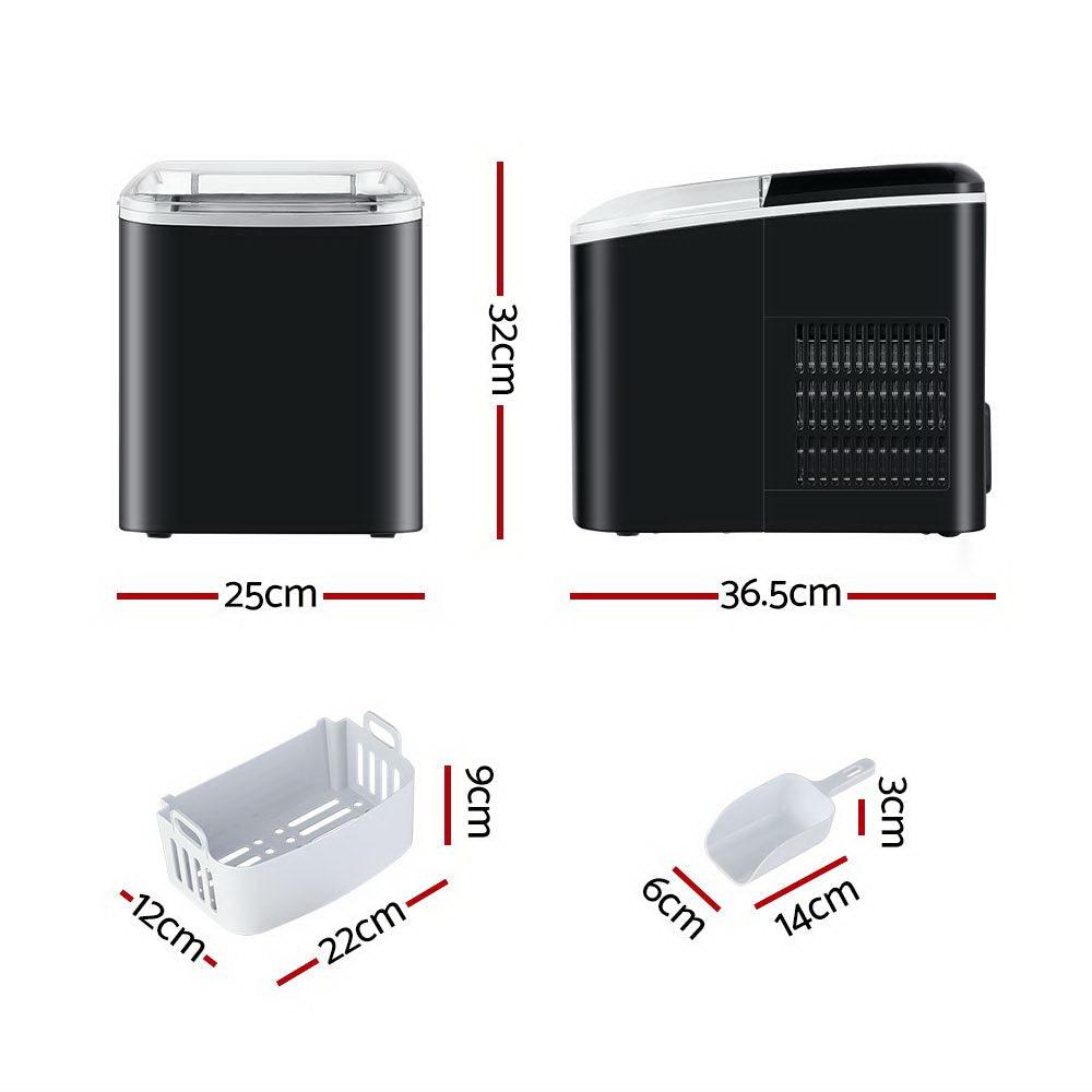 2.1L Ice Maker Machine Commercial Portable Ice Makers Cube Tray Countertop Bar - John Cootes