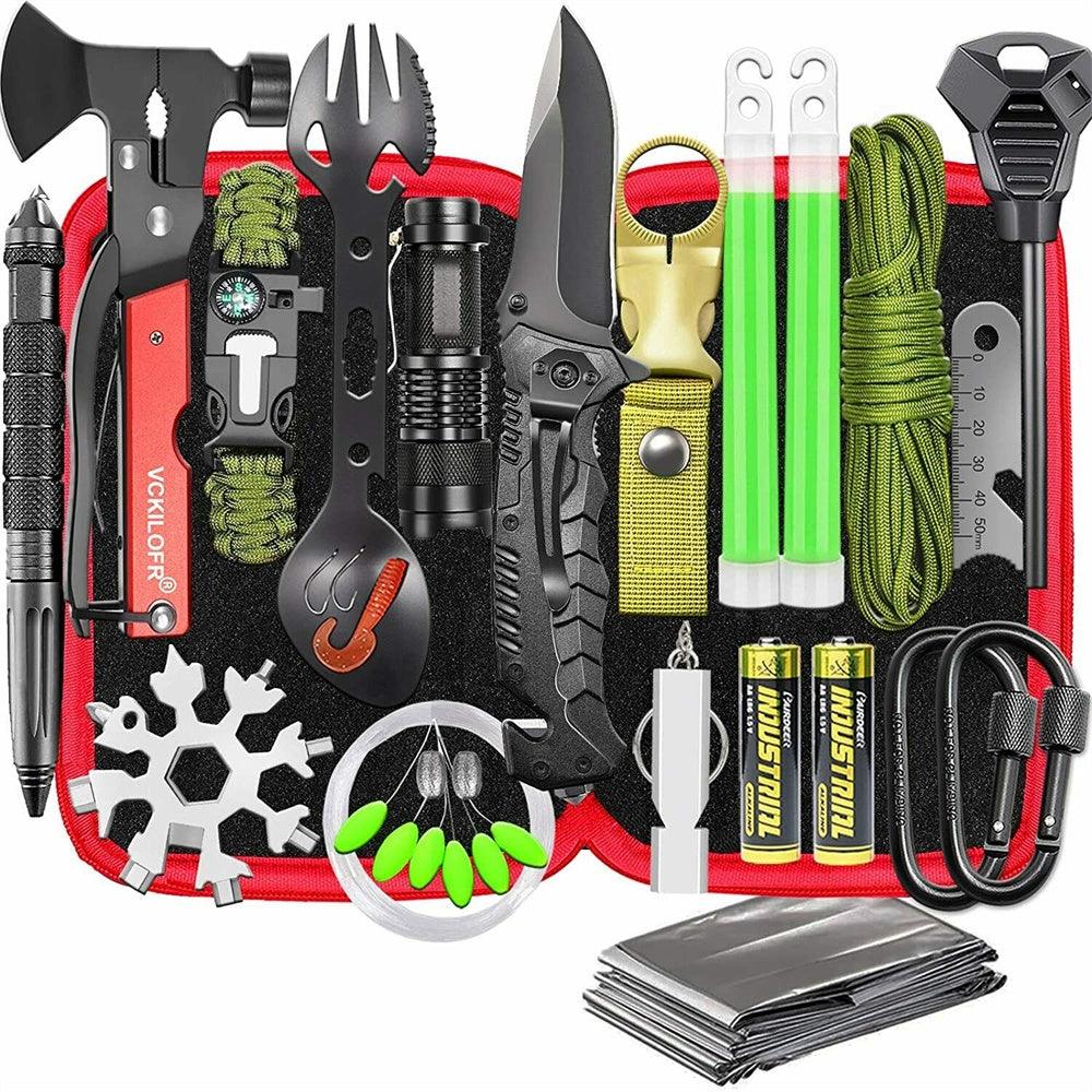 32 In 1 Emergency Survival Equipment Kit Camping SOS Tool Sports Tactical Hiking - John Cootes