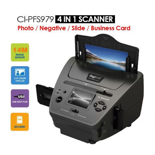 4-IN-1 Combo 14MP Photo/Film/Slide/Business card Scanner (CI-PFS979) - John Cootes