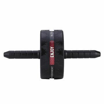 4 Pcs/Set Ab Roller Abdominal Muscle Trainer Mute Belly Holding Exercise Roller Gym Home Fitness Equipment with Jumping Rope Mat Elastic Band - John Cootes