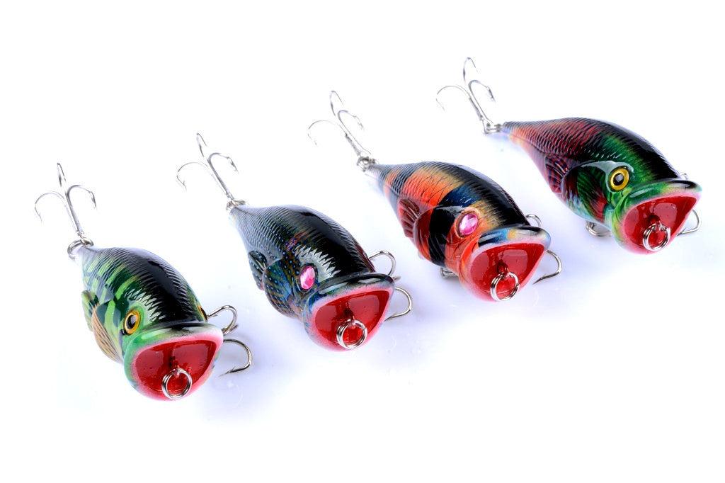4X 6.5cm Popper Poppers Fishing Lure Lures Surface Tackle Fresh Saltwater - John Cootes