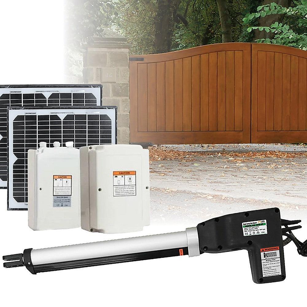 500KG 20W Solar Single Swing Auto Motor Remote Gate Opener - John Cootes