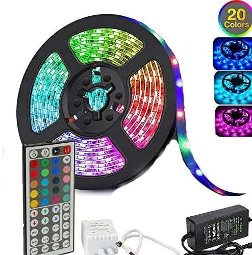 5050 RGB LED Strip Lights Waterproof SMD 300 IP65 5m 12V 44key IR Controller - John Cootes