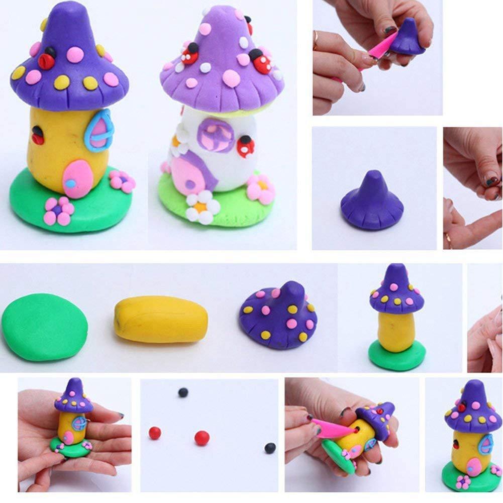 50Colors 1KG Toy DIY Craft Malleable Modelling Soft Clay Block Set Fimo Polymer - John Cootes