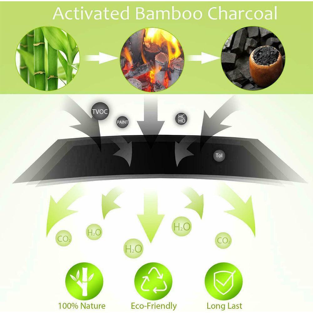 5PCS Air Purifying Bags Activated Bamboo Charcoal Freshener for Car Home Shoes 200g - John Cootes
