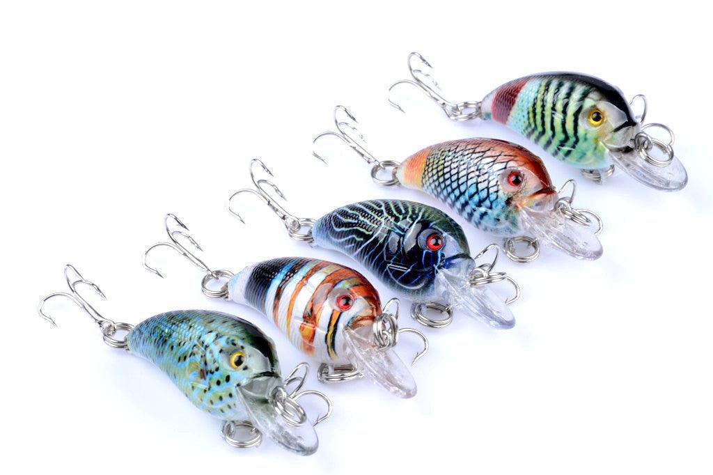 5x 4.5cm Popper Crank Bait Fishing Lure Lures Surface Tackle Saltwater - John Cootes