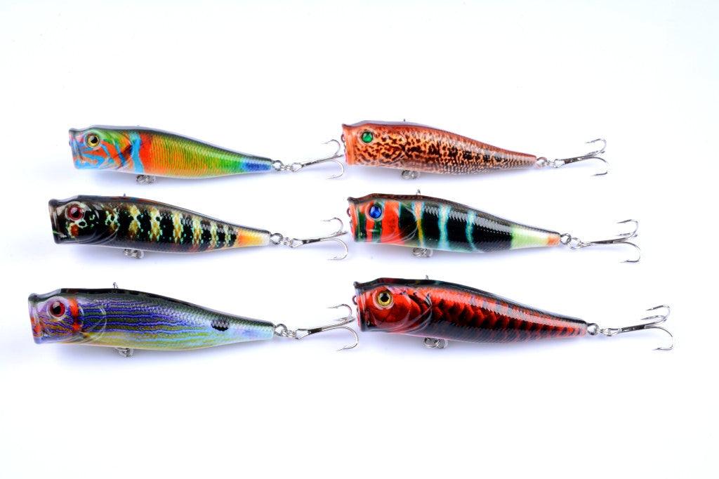 6X 9cm Popper Poppers Fishing Lure Lures Surface Tackle Fresh Saltwater - John Cootes