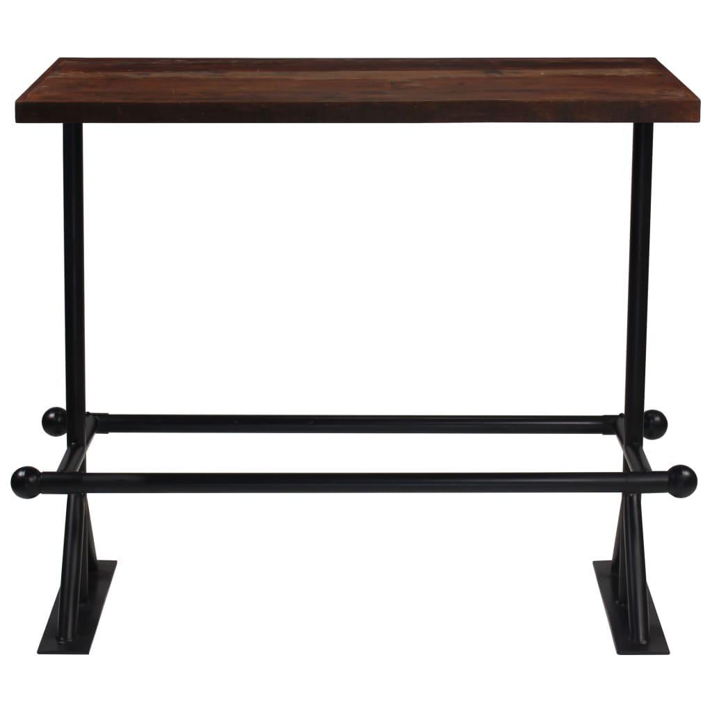 Bar Table Solid Reclaimed Wood Dark Brown 120x60x107 Cm - John Cootes