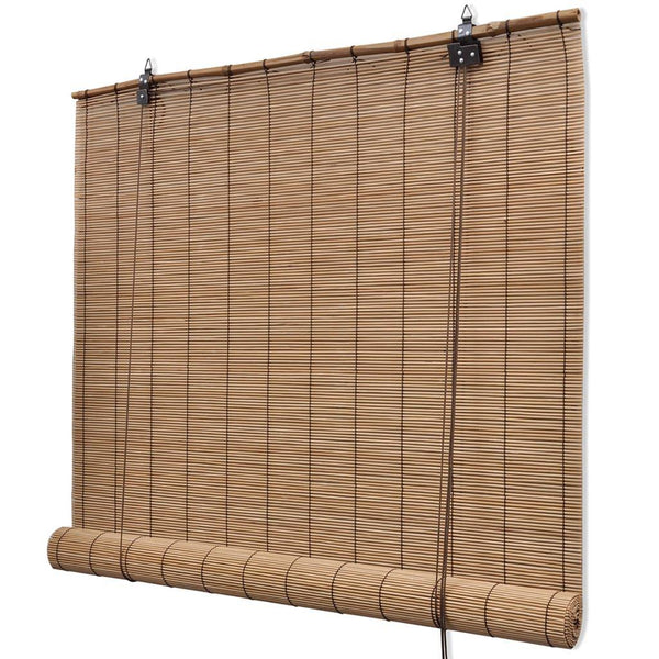 Brown Bamboo Roller Blinds 150 X 220 Cm - John Cootes