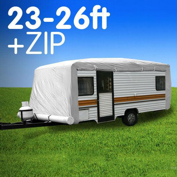 Caravan Cover with zip 23-26 ft - John Cootes