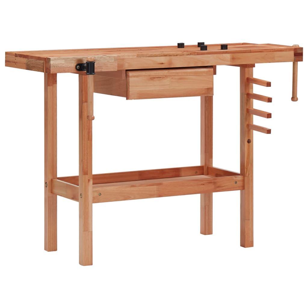 Carpentry Workbench With Drawer And 2 Vices Hardwood - John Cootes