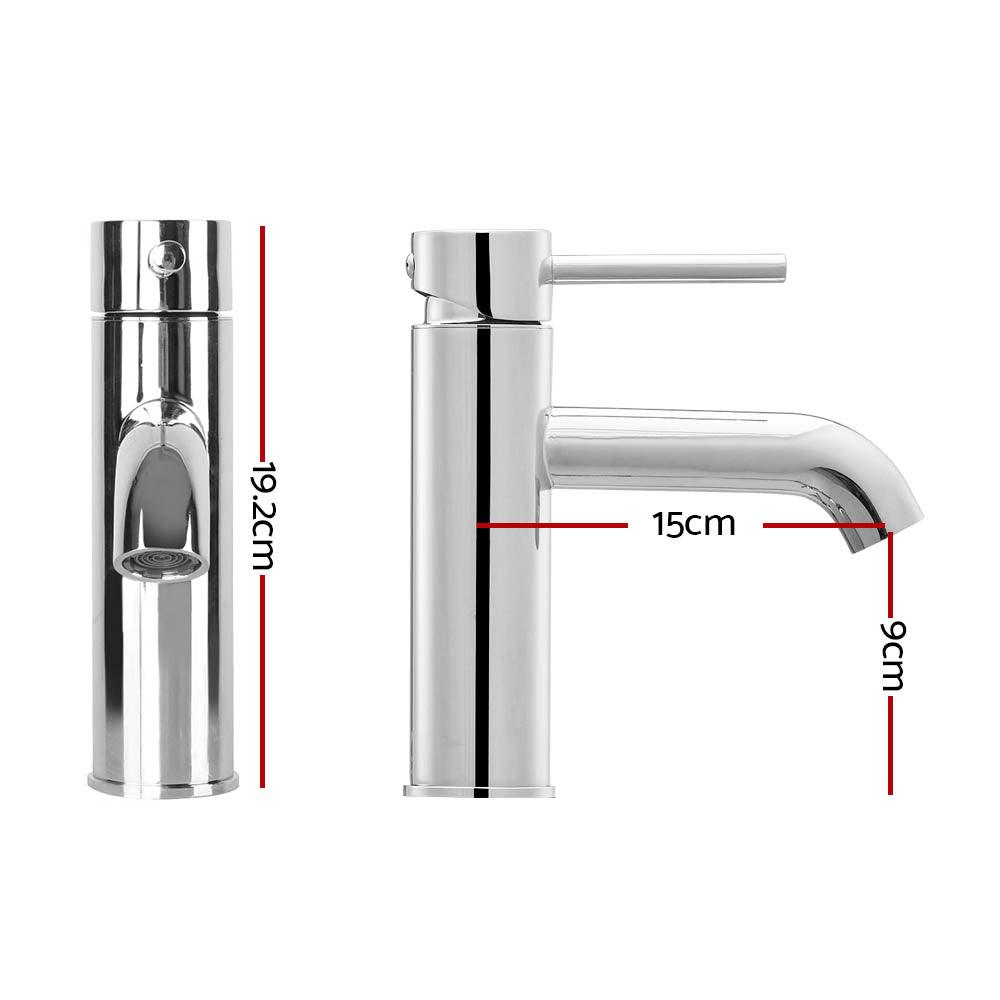 Cefito Basin Mixer Tap Faucet Silver - John Cootes