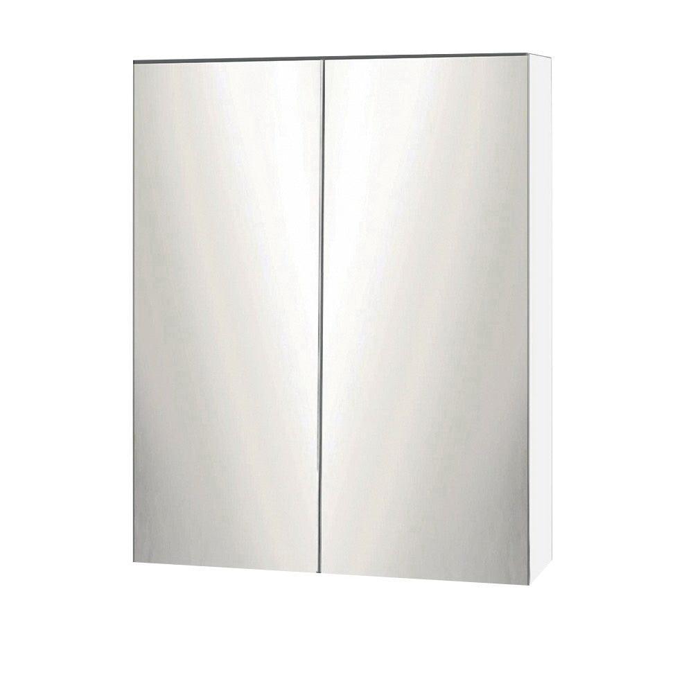 Cefito Bathroom Vanity Mirror with Storage Cabinet - White - John Cootes