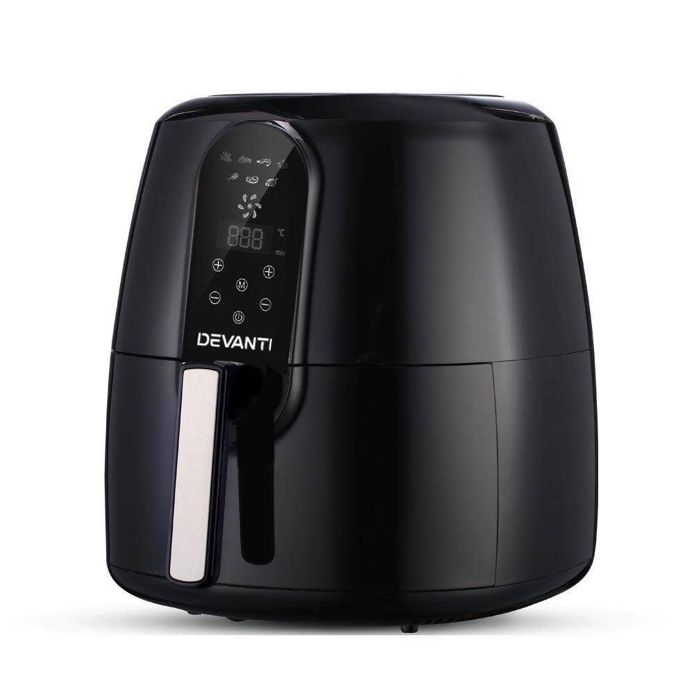 Devanti 7L Oil Free Air Fryer - Black - John Cootes