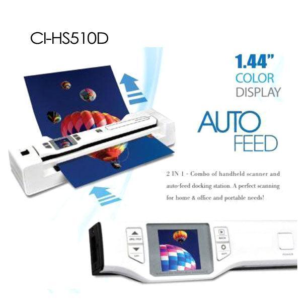 Digitalk 2-in-1 Combo Portable A4 1200DPI Photo & Document Scanner (CI