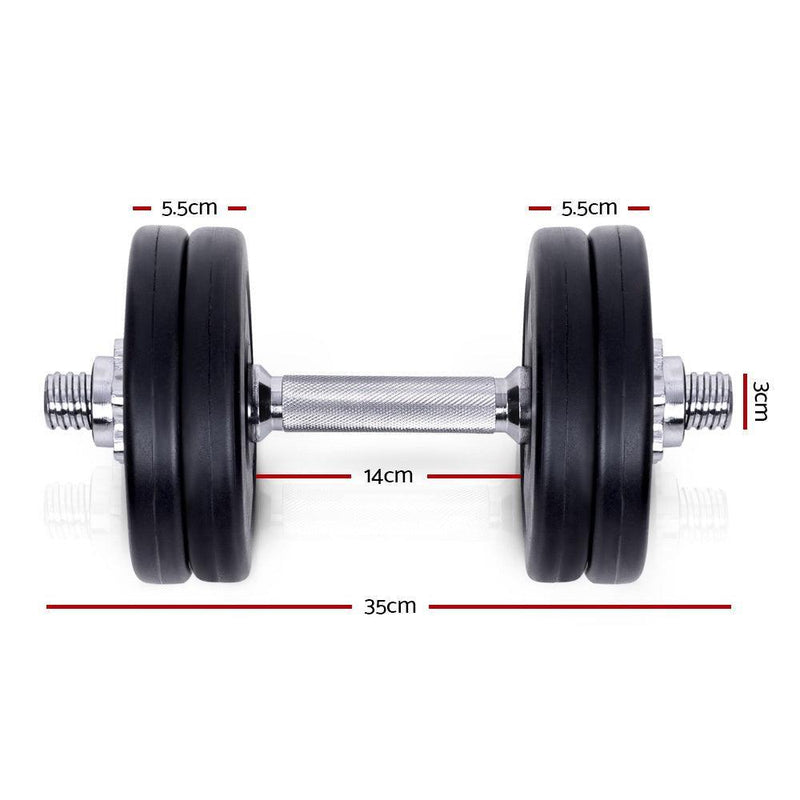 Everfit Fitness Gym Exercise Dumbbell Set 15kg - John Cootes