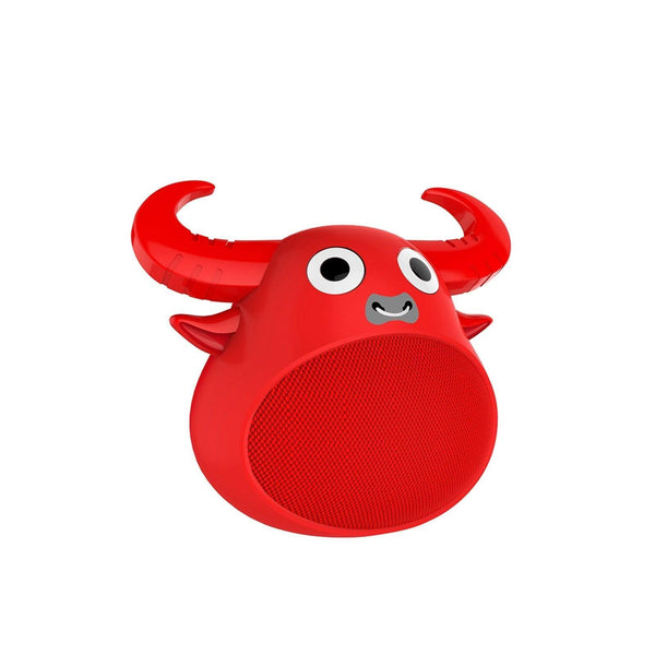 Fitsmart Bluetooth Animal Face Speaker Portable Wireless Stereo Sound - Red - John Cootes
