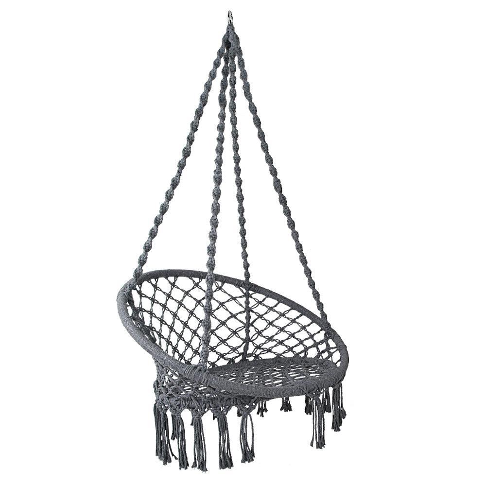 Gardeon Hammock Swing Chair - Grey - John Cootes