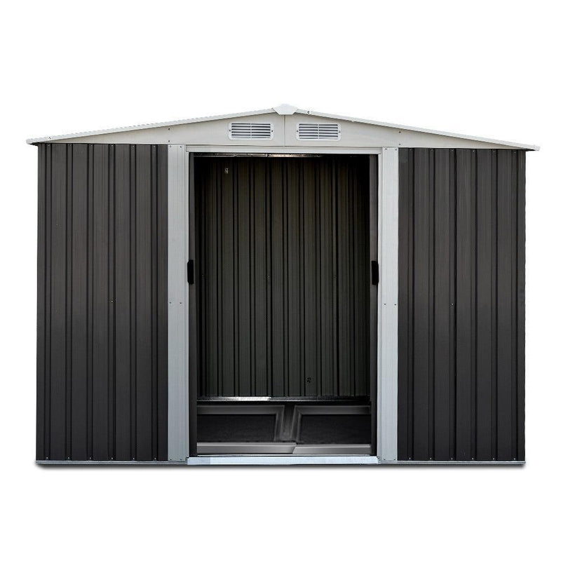 Giantz Garden Shed Outdoor Storage Sheds Tool Workshop 2.58X2.07M with Base - John Cootes