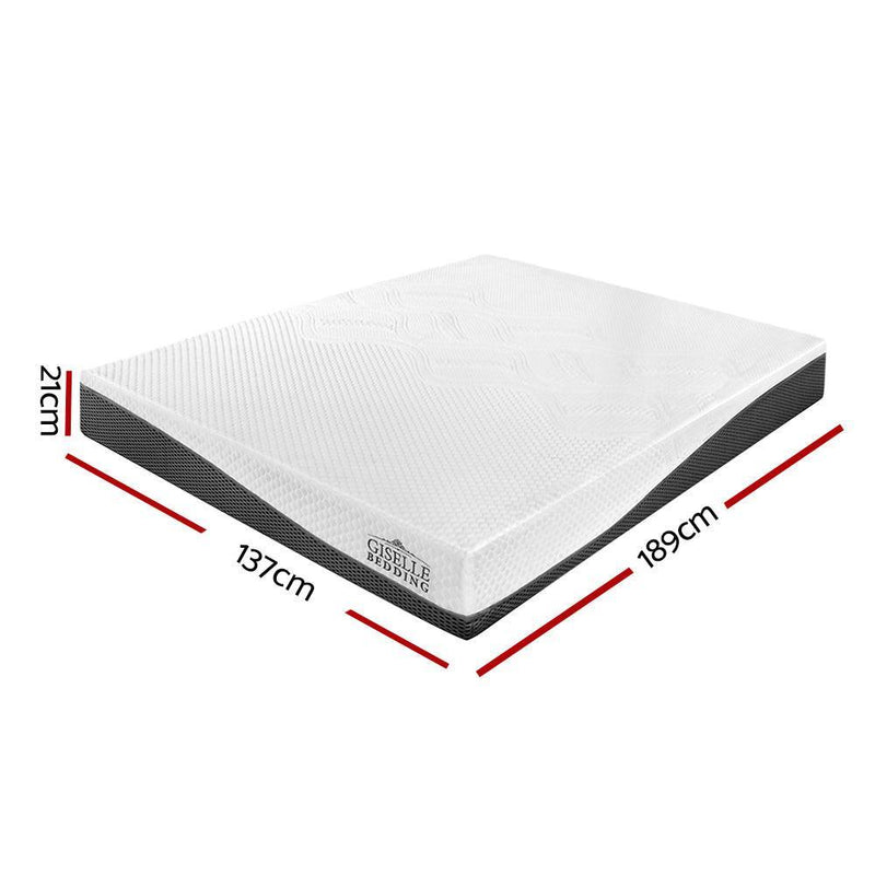 Giselle Bedding Double Size Memory Foam Mattress Cool Gel without Spring - John Cootes
