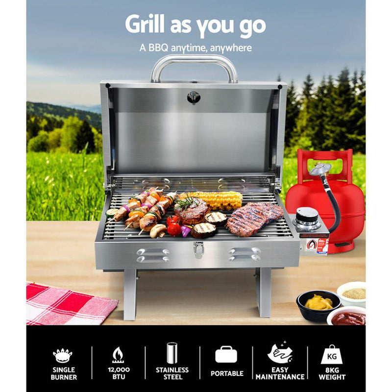 Grillz Portable Gas BBQ Grill Heater - John Cootes