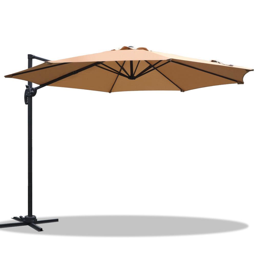Instahut Roma Outdoor Umbrella - Beige - John Cootes