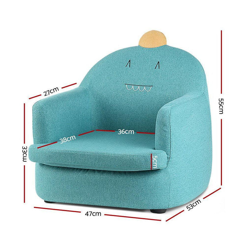Keezi Kids Sofa Toddler Couch Lounge Chair Children Armchair Fabric Furniture - John Cootes