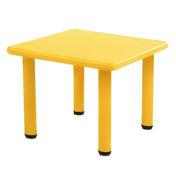 Keezi Kids Table Study Desk Children Furniture Plastic Yellow - John Cootes