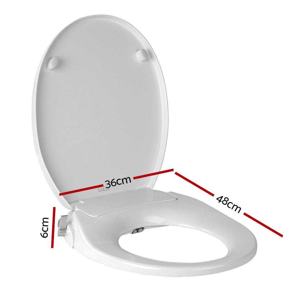 Non Electric Bidet Toilet Seat Bathroom - White - John Cootes