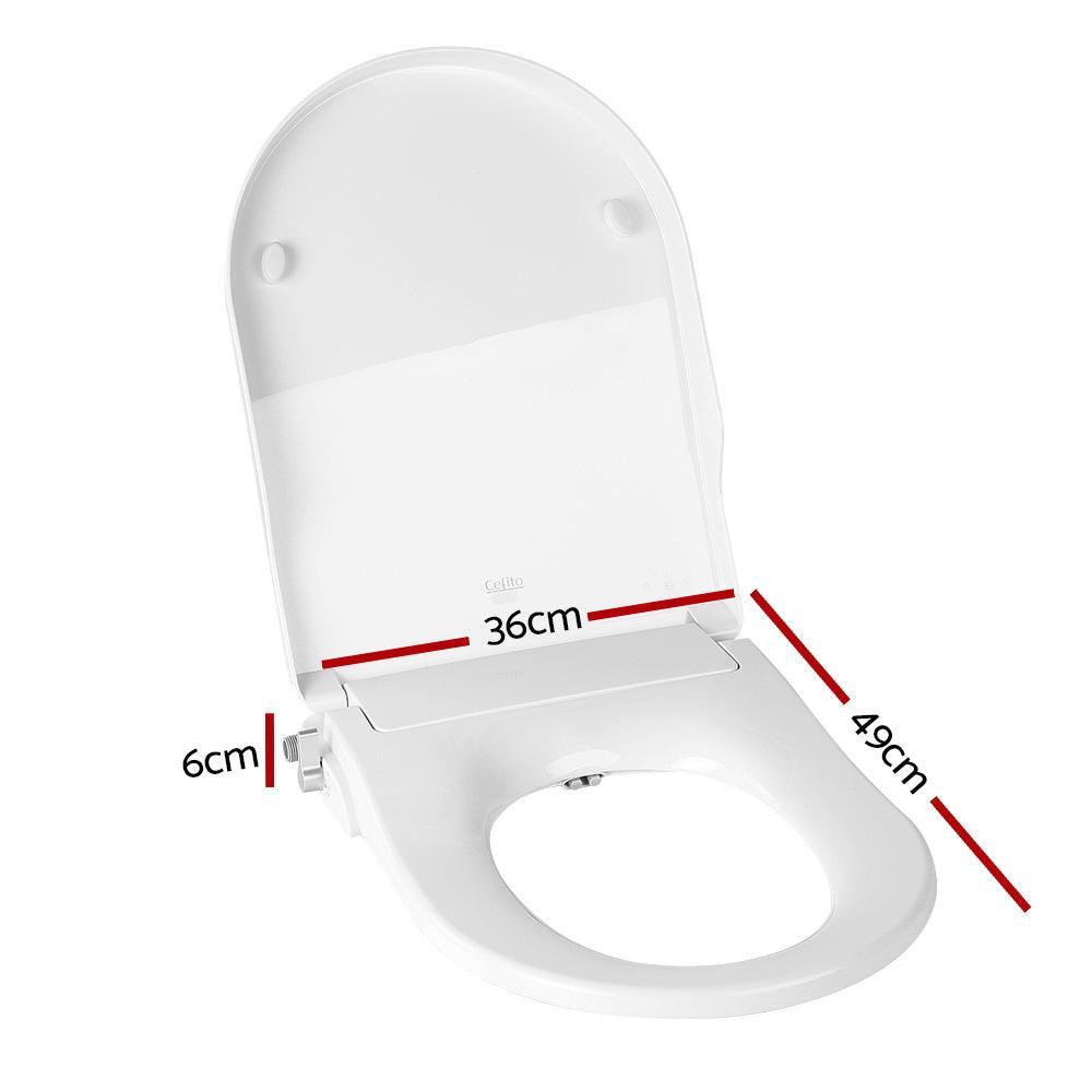 Non Electric Bidet Toilet Seat Bathroom - White - John Cootes