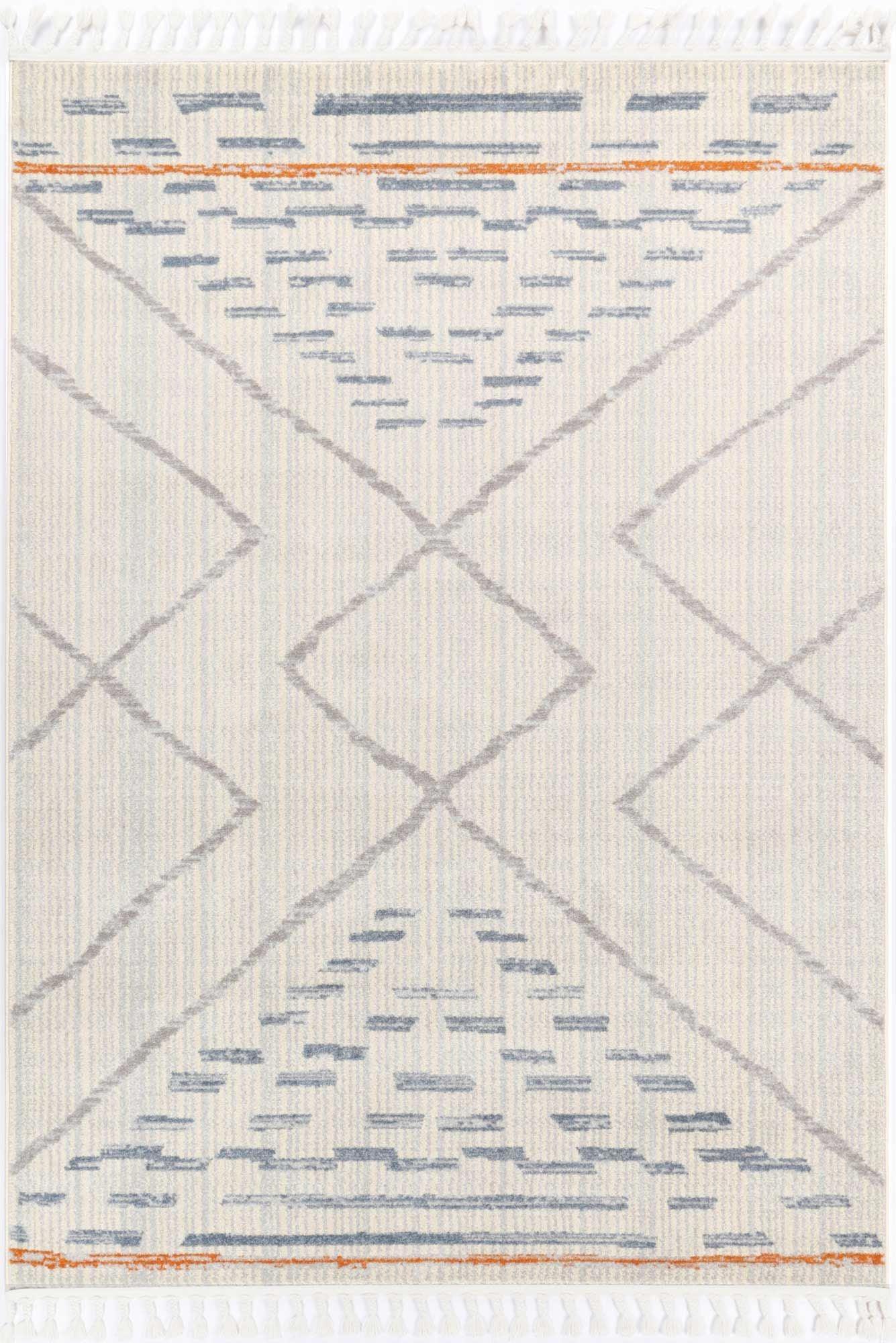 Pasto Tribal Light Grey Rug 160x230cm - John Cootes
