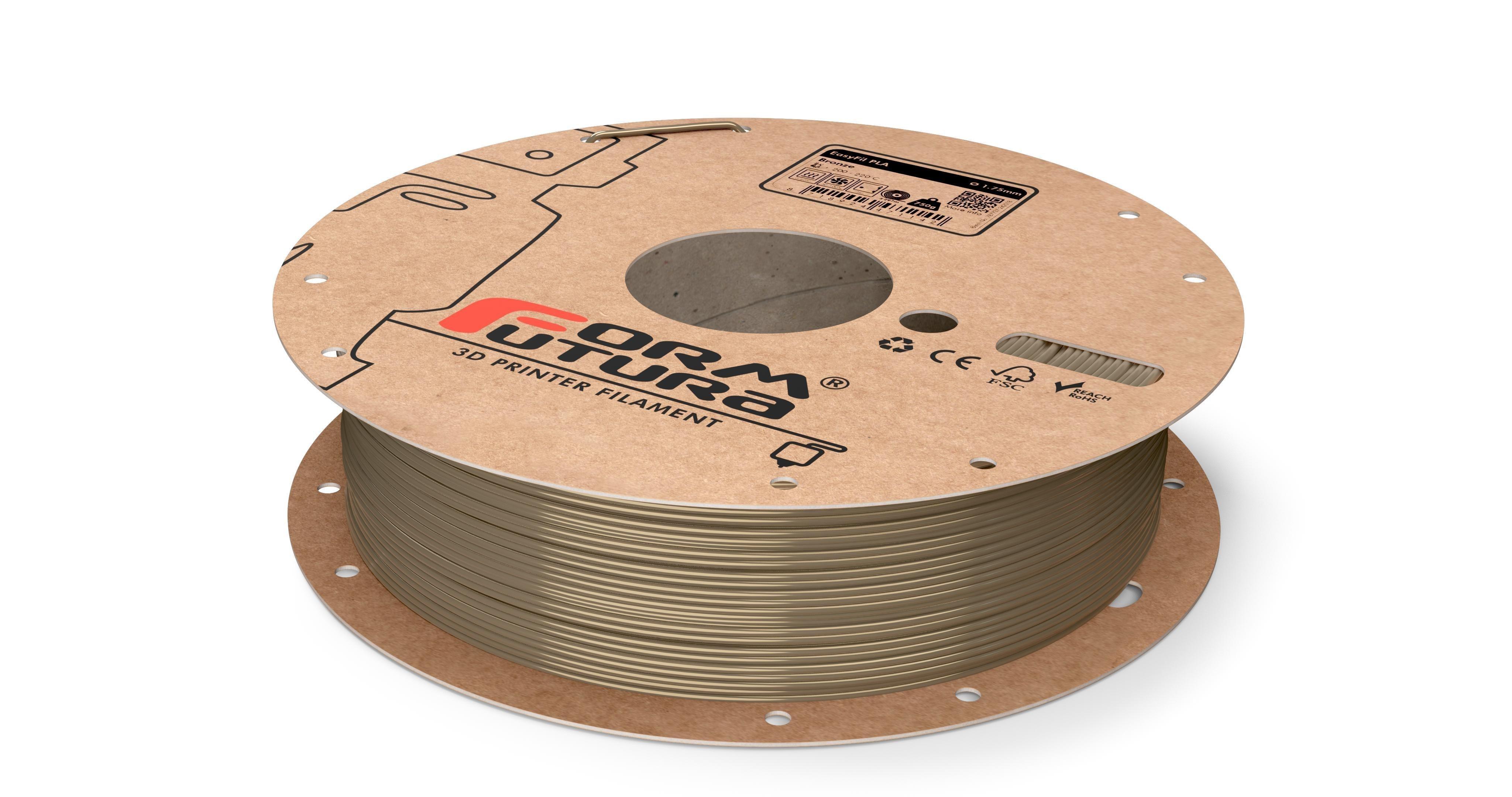 PLA Filament EasyFil PLA 1.75mm Bronze 750 gram 3D Printer Filament - John Cootes