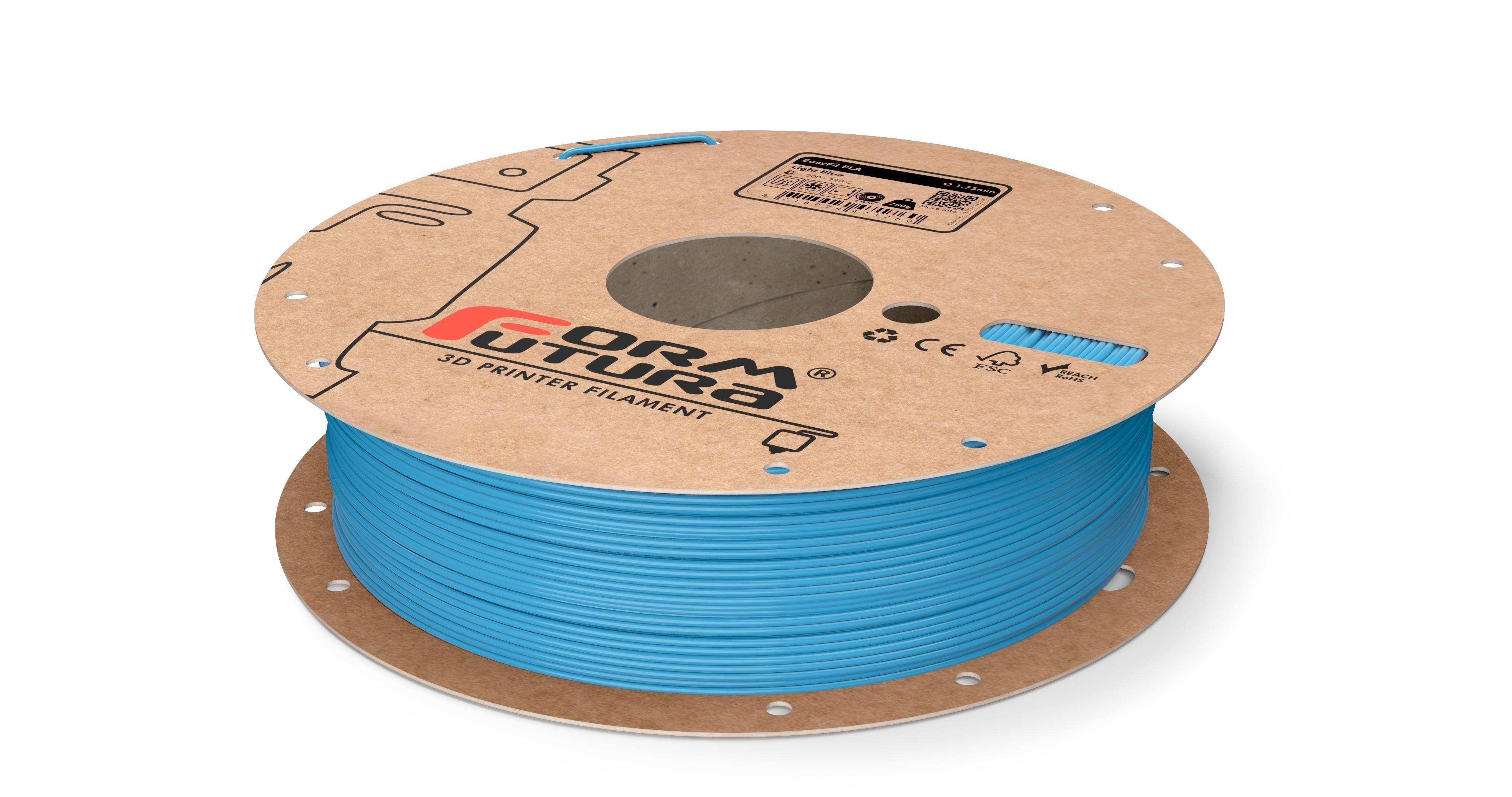 PLA Filament EasyFil PLA 1.75mm Light Blue 750 gram 3D Printer Filament - John Cootes