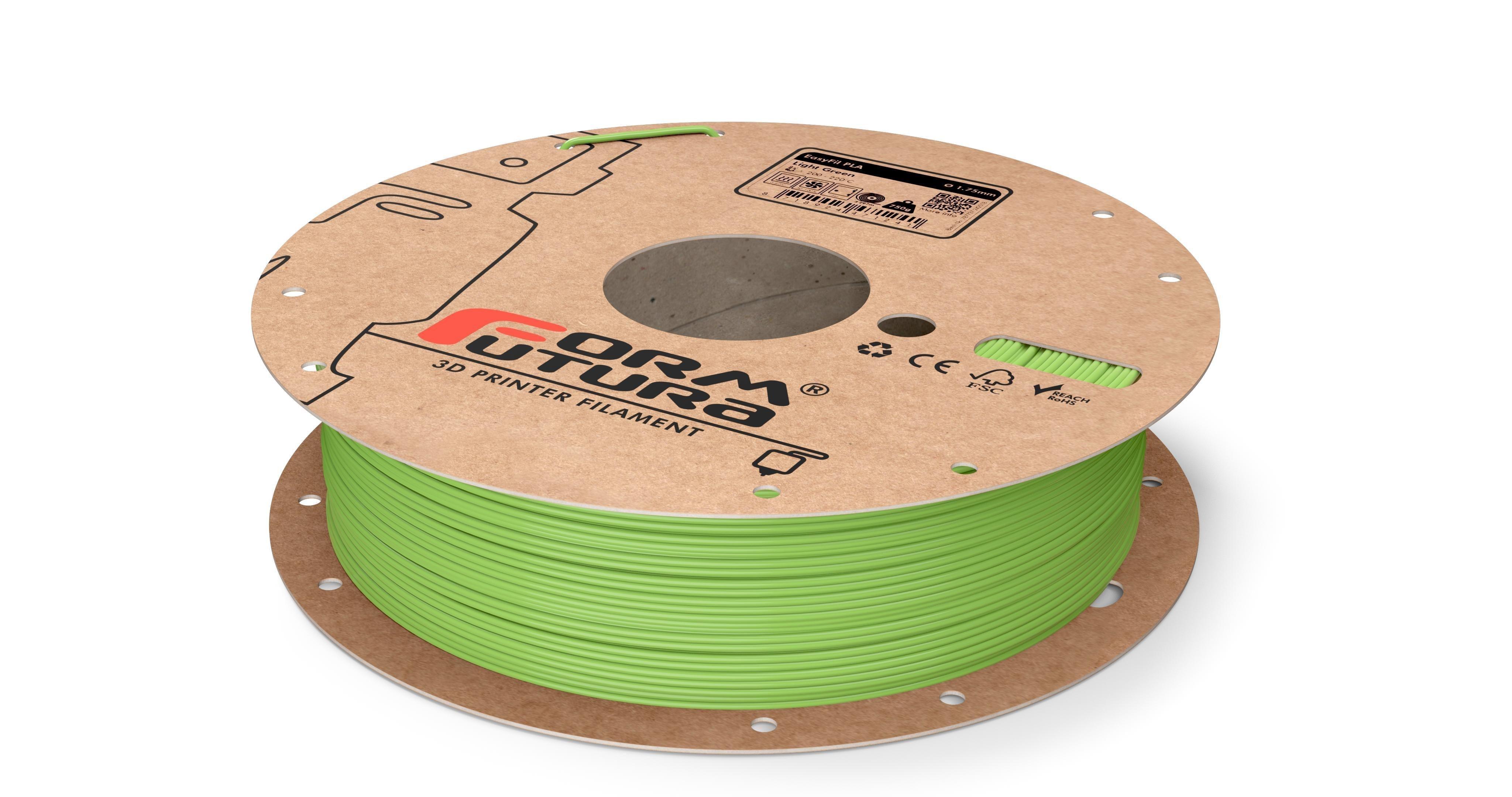 PLA Filament EasyFil PLA 1.75mm Light Green 750 gram 3D Printer Filament - John Cootes