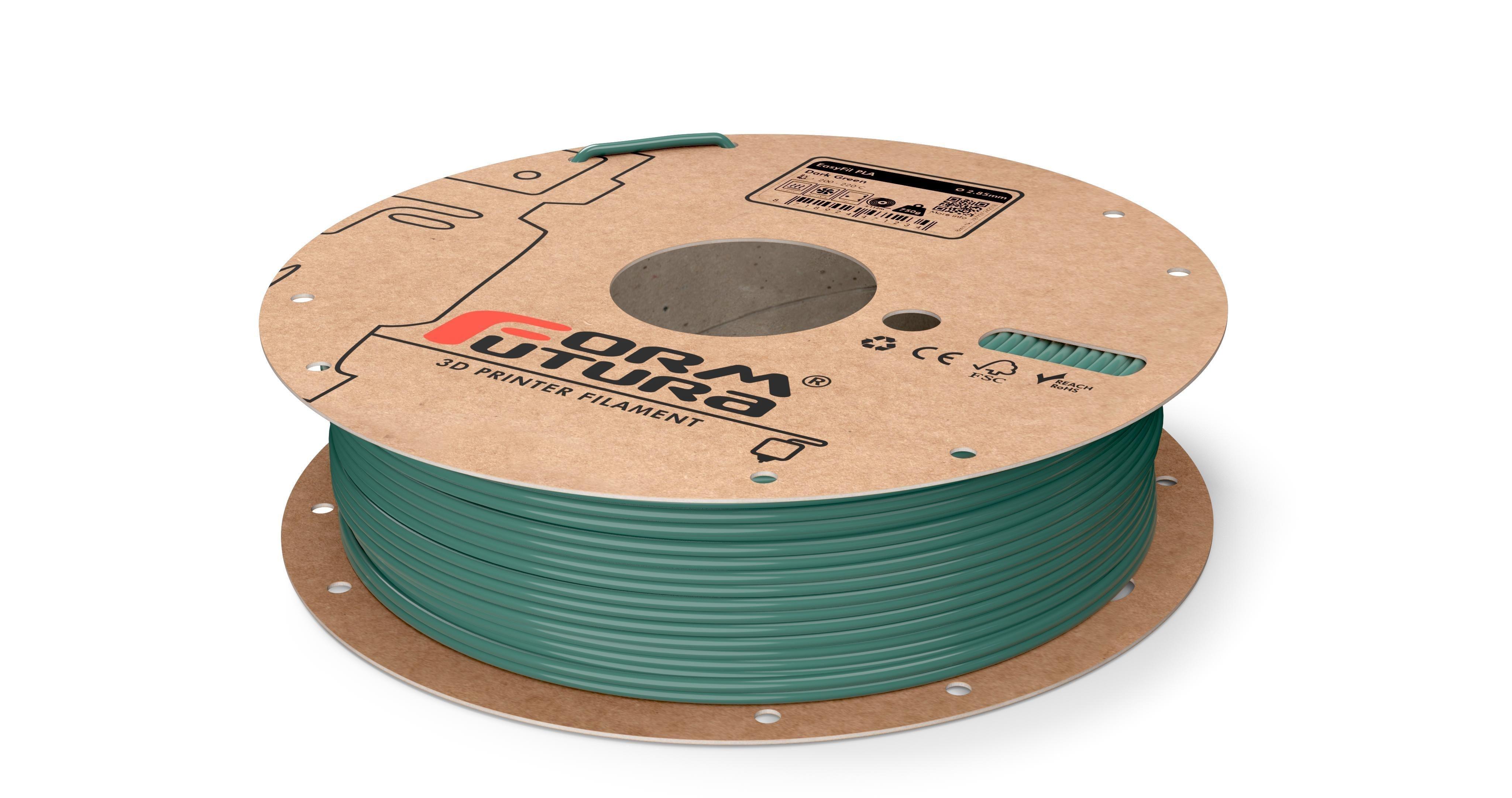 PLA Filament EasyFil PLA 2.85mm Dark Green 750 gram 3D Printer Filament - John Cootes
